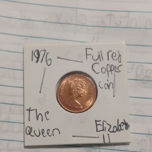 1976 Queen Elizabeth II Full Copper Coin